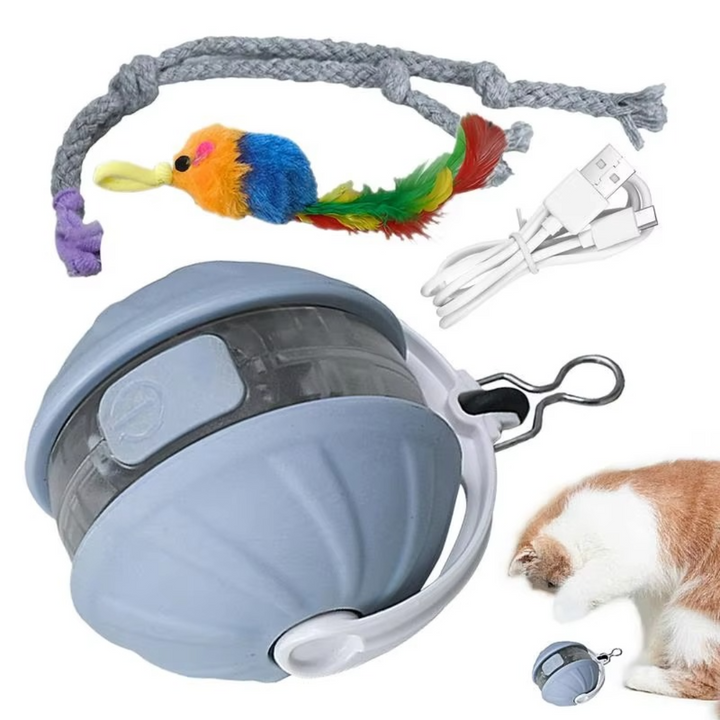 3in1 Interactieve Katten Laser Speelbal met Veerstaart